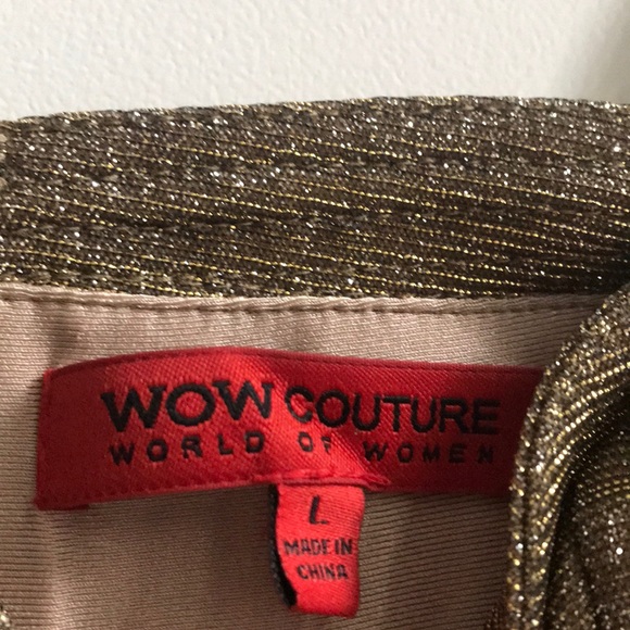 Gold Sparkling Dress ✨Wow Couture ✨🌟 - Picture 6 of 7